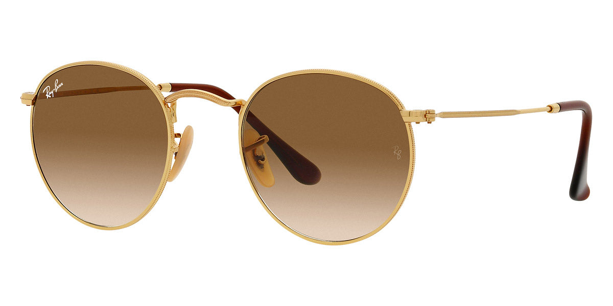 RAY-BAN SUNGLASSES ROUND METAL - RB3447 001/51 50 - Gold