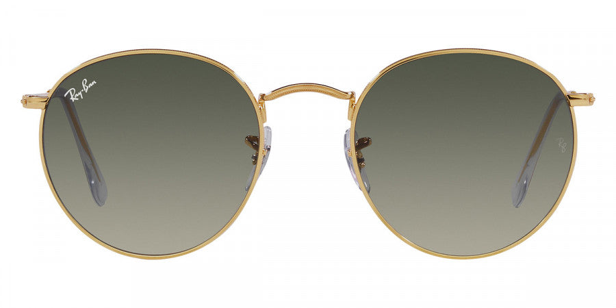 RAY-BAN SUNGLASSES ROUND METAL - RB3447 001/71 50 - Gold