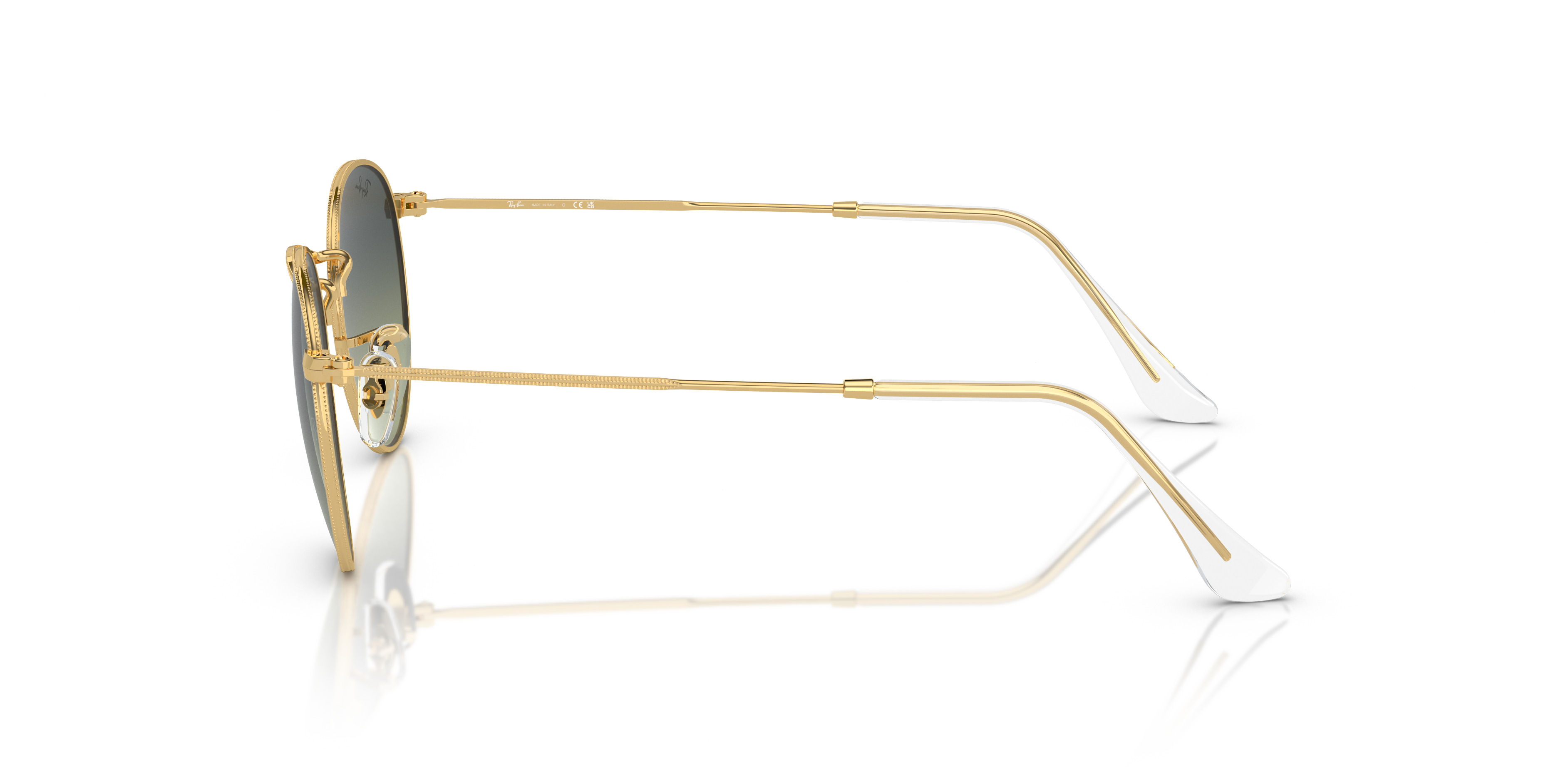 RAY-BAN SUNGLASSES ROUND METAL - RB3447 001/BH 50