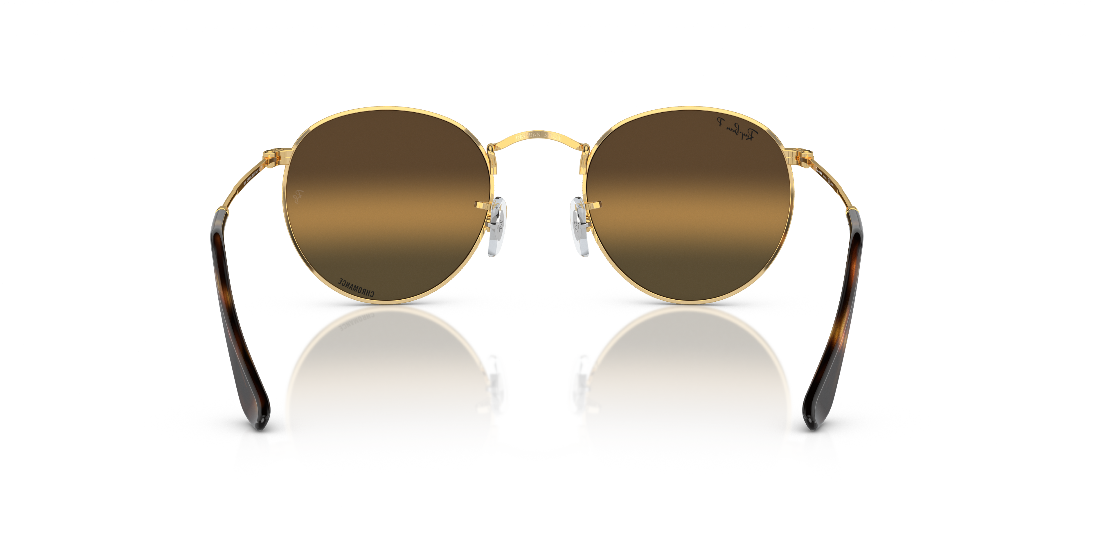 RAY-BAN SUNGLASSES ROUND METAL - RB3447 001/G5 53