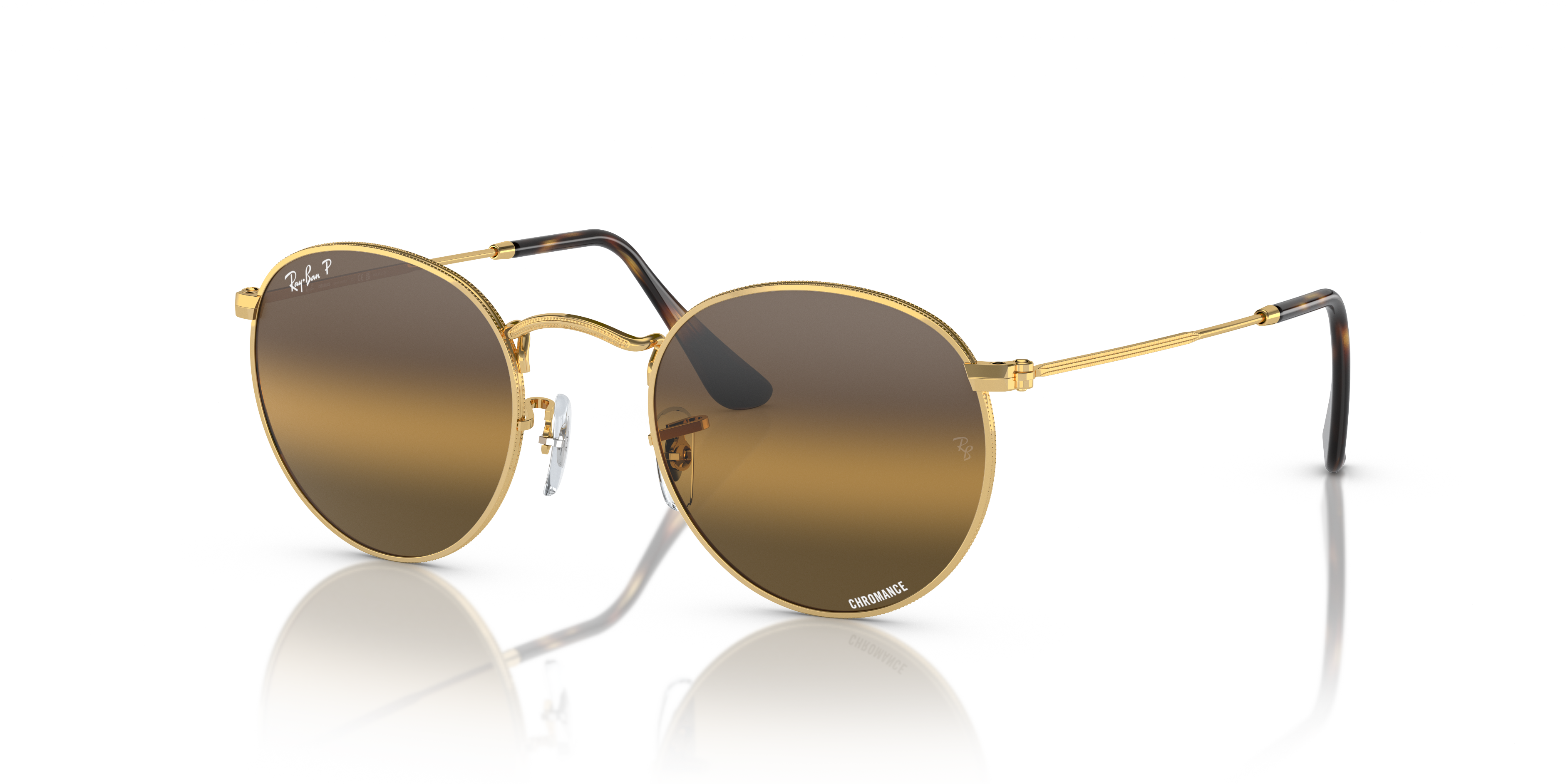 RAY-BAN SUNGLASSES ROUND METAL - RB3447 001/G5 53
