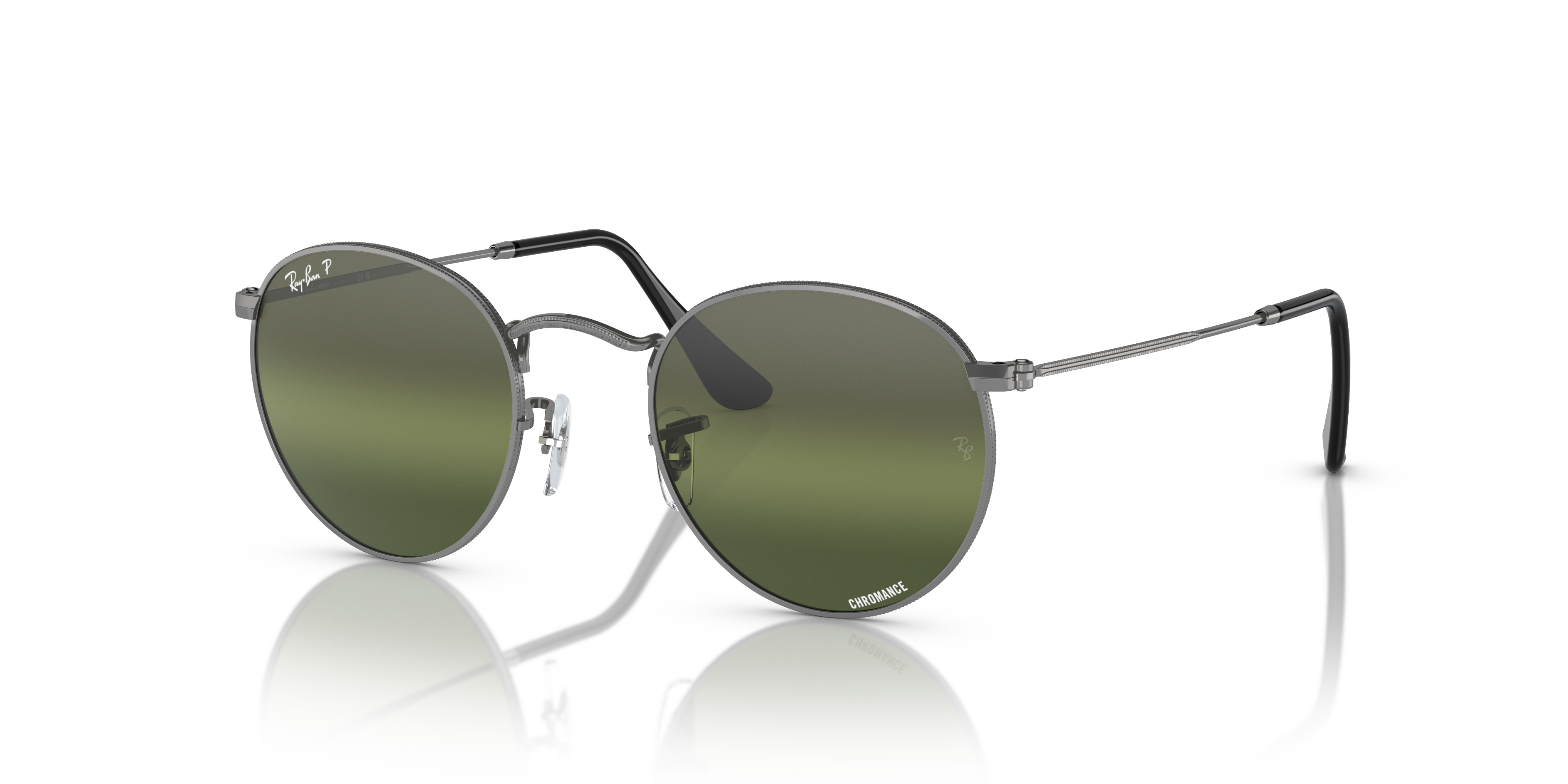 RAY-BAN SUNGLASSES ROUND METAL - RB3447 004/G4 53