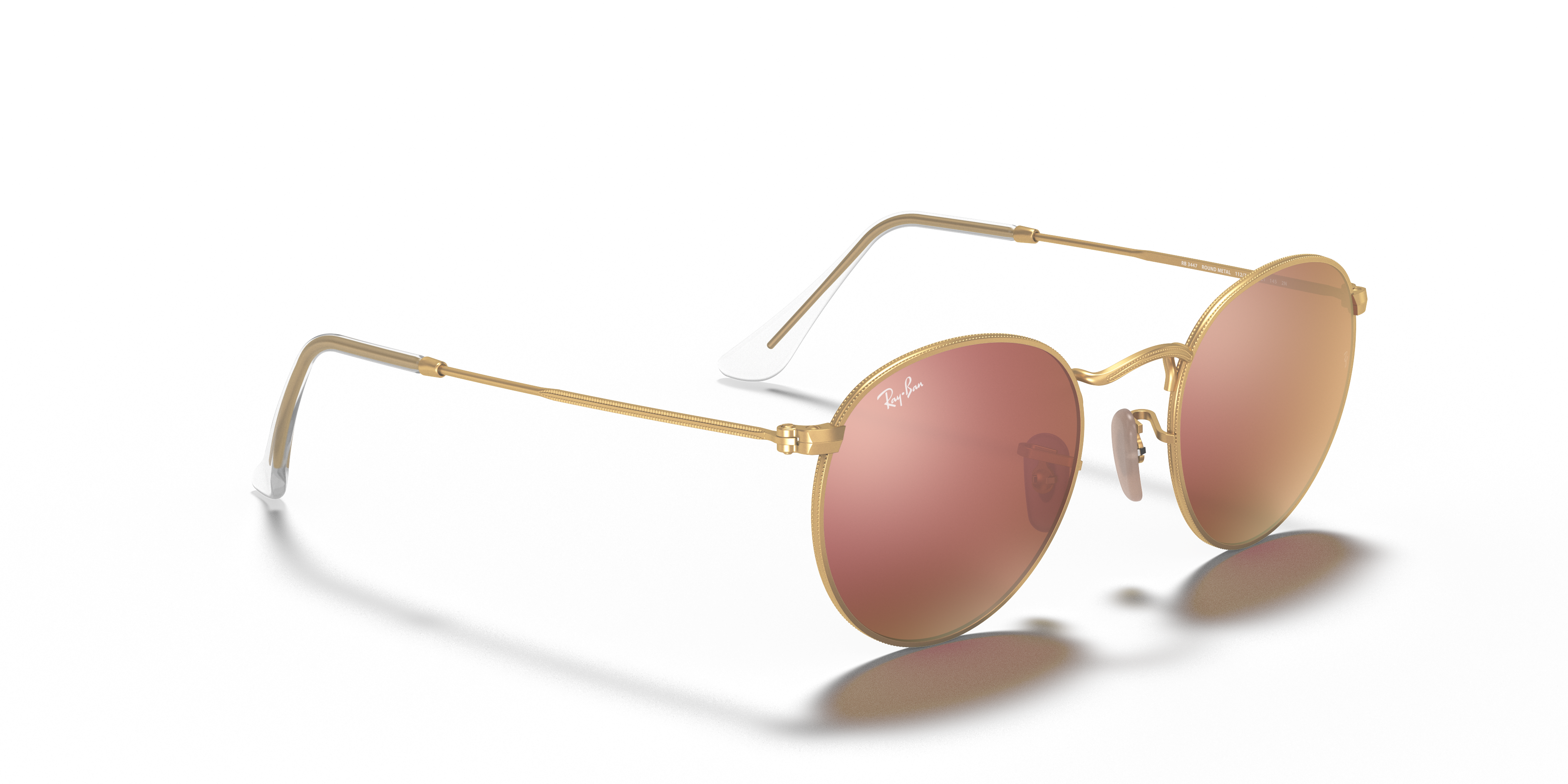 RAY-BAN SUNGLASSES ROUND METAL - RB3447 112/Z2 50