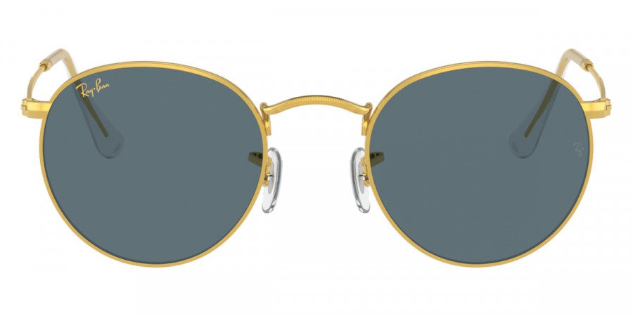 RAY-BAN SUNGLASSES ROUND METAL - RB3447 9196R5 50 - Legend Gold