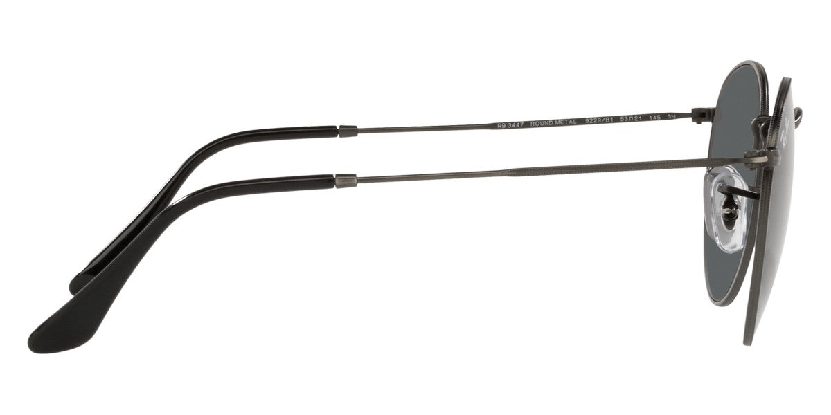 RAY-BAN SUNGLASSES ROUND METAL - RB3447 9229B1 50 - Antique Gunmetal