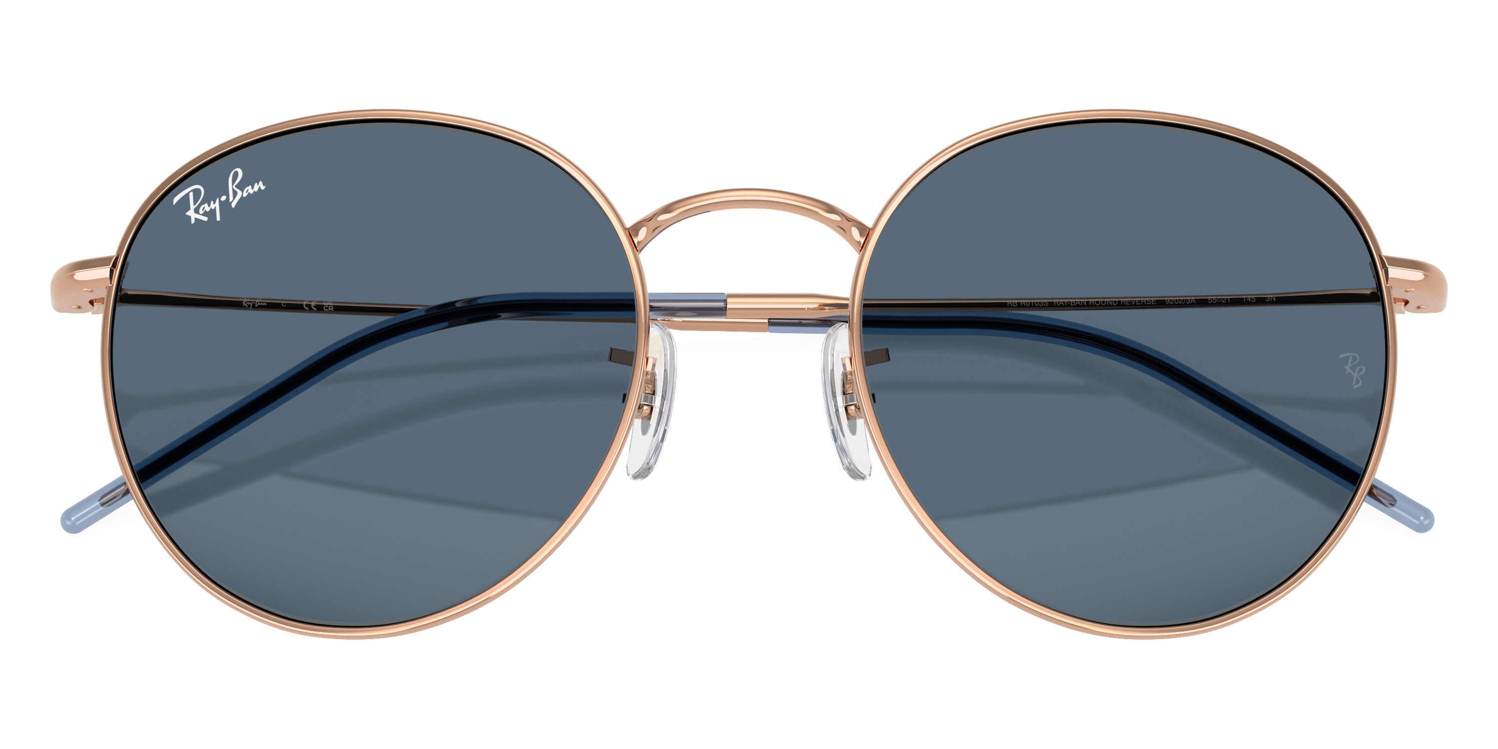 RAY-BAN SUNGLASSES ROUND REVERSE - RBR0103S 92023A 53 - Rose Gold