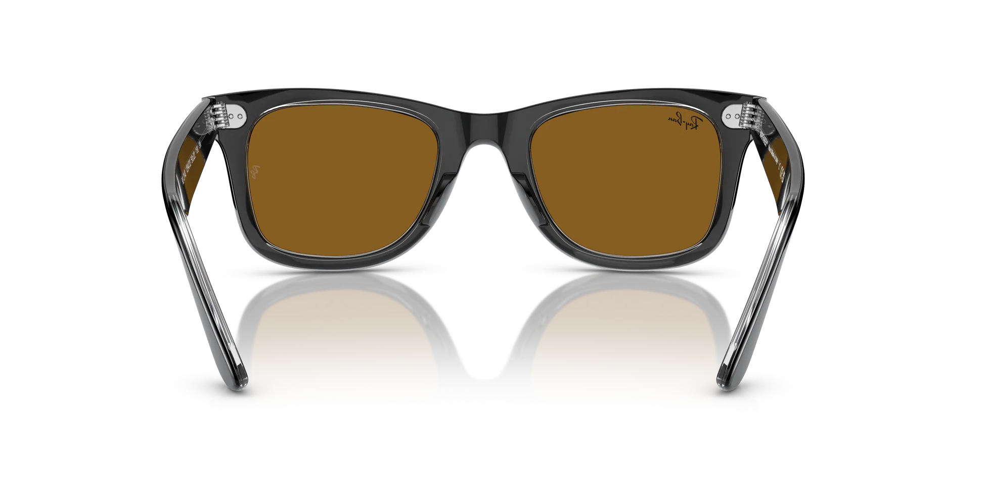 RAY-BAN SUNGLASSES WAYFARER - RB2140 129433 - Black on Transparent