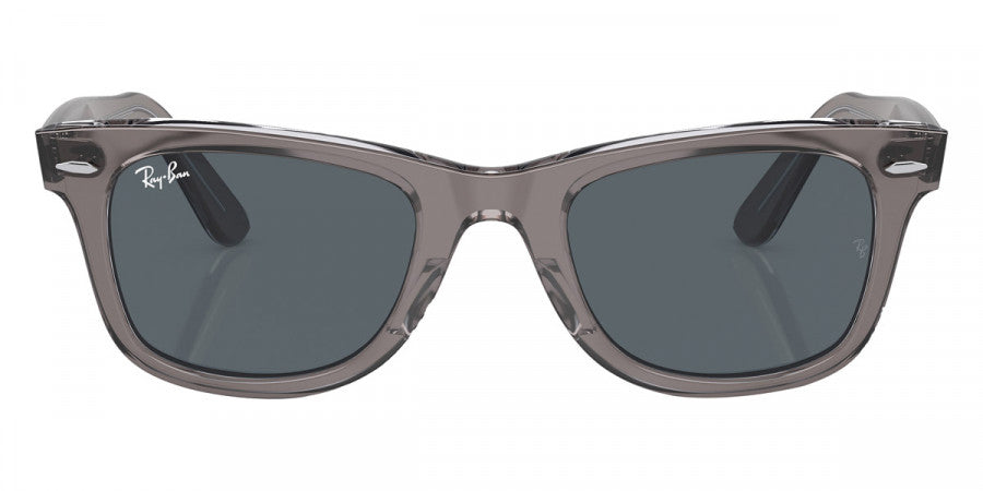 RAY-BAN SUNGLASSES WAYFARER - RB2140 1355R5 50 - Gray on Transparent