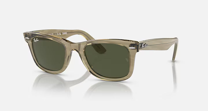 RAY-BAN SUNGLASSES WAYFARER - RB2140 138731 50 - Photo Striped Gray