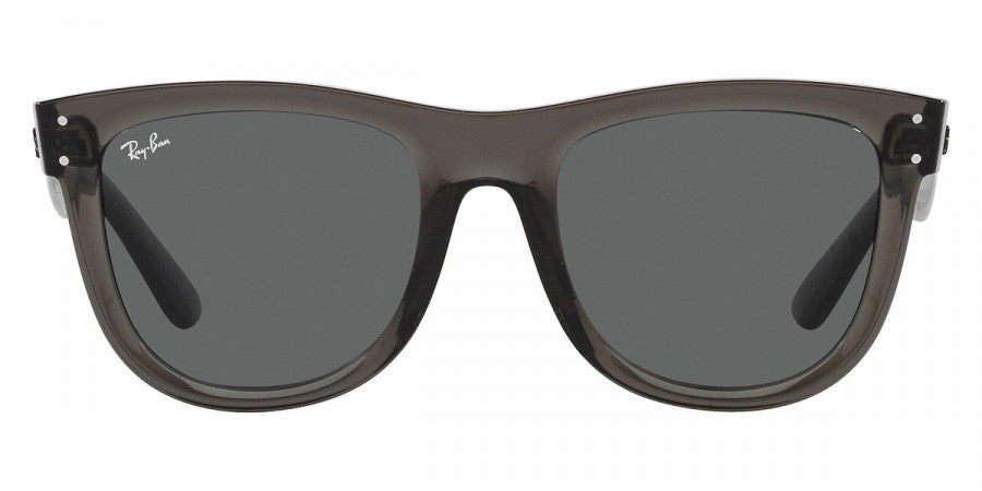 RAY-BAN SUNGLASSES WAYFARER REVERSE - RBR0502S 6707GR 53 - Transparent Dark Gray