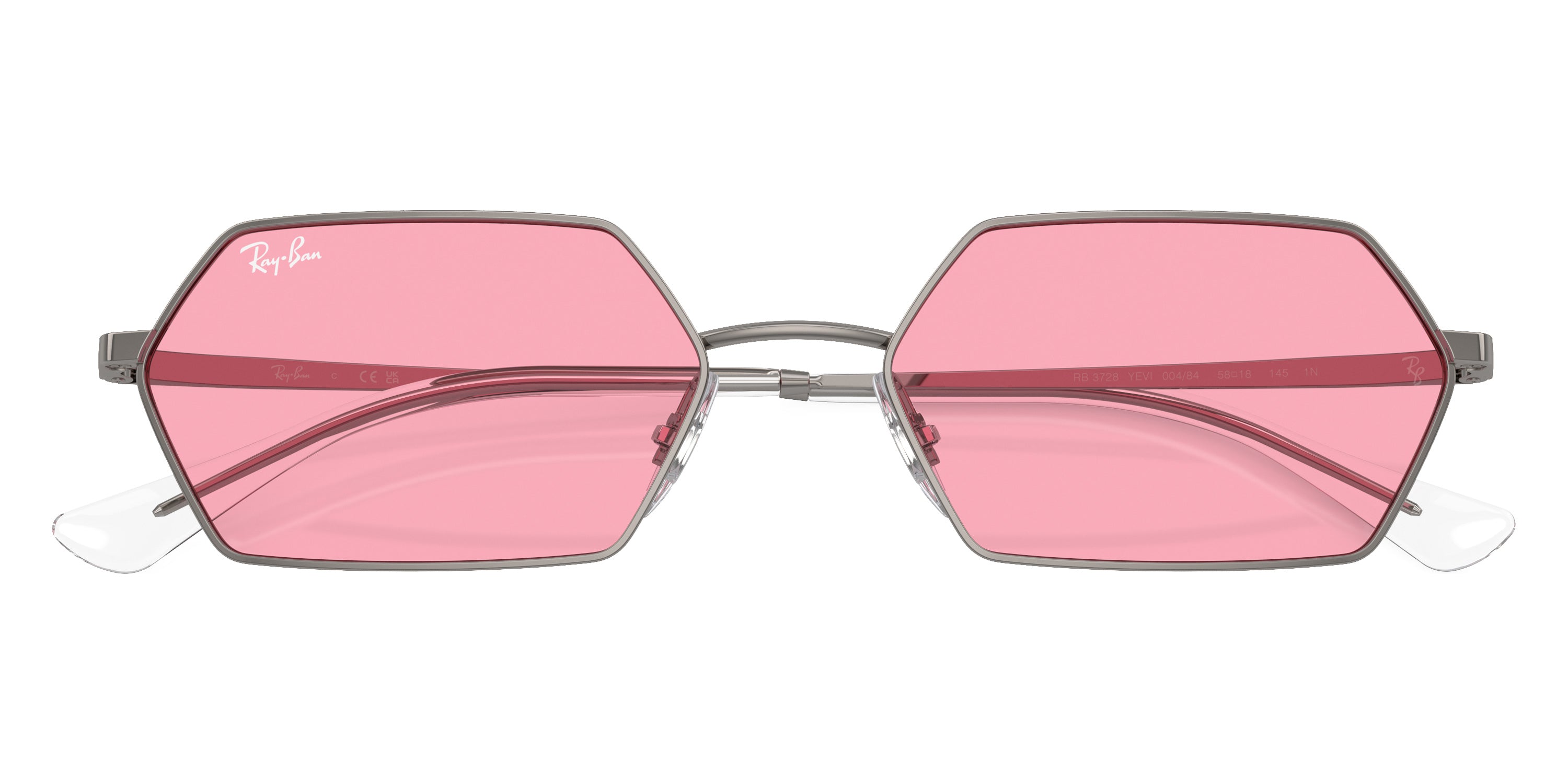 RAY-BAN SUNGLASSES YEVI - RB3728 004/84 58 - Gunmetal