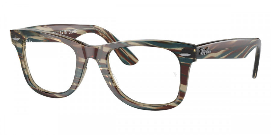 RAYBAN EYEGLASSES WAYFARER EASE - RX4340V 8381 50 - Photo Striped Gray