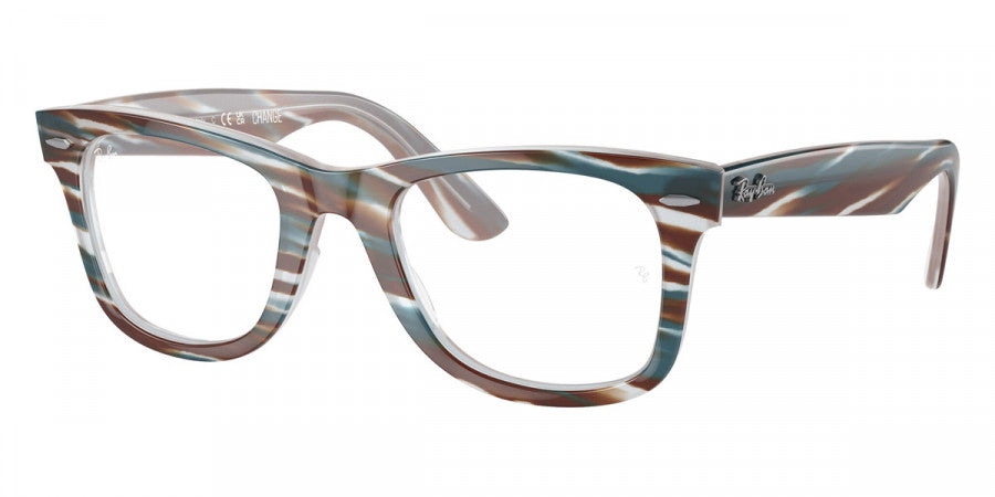 RAYBAN EYEGLASSES WAYFARER EASE - RX4340V 8382 50 - Photo Striped Light Blue