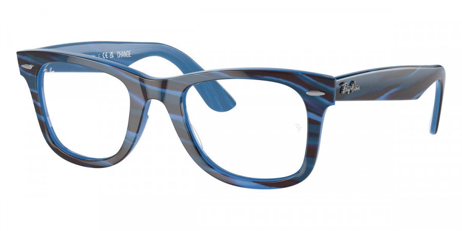 RAYBAN EYEGLASSES WAYFARER EASE - RX4340V 8384 50 - Photo Striped Blue