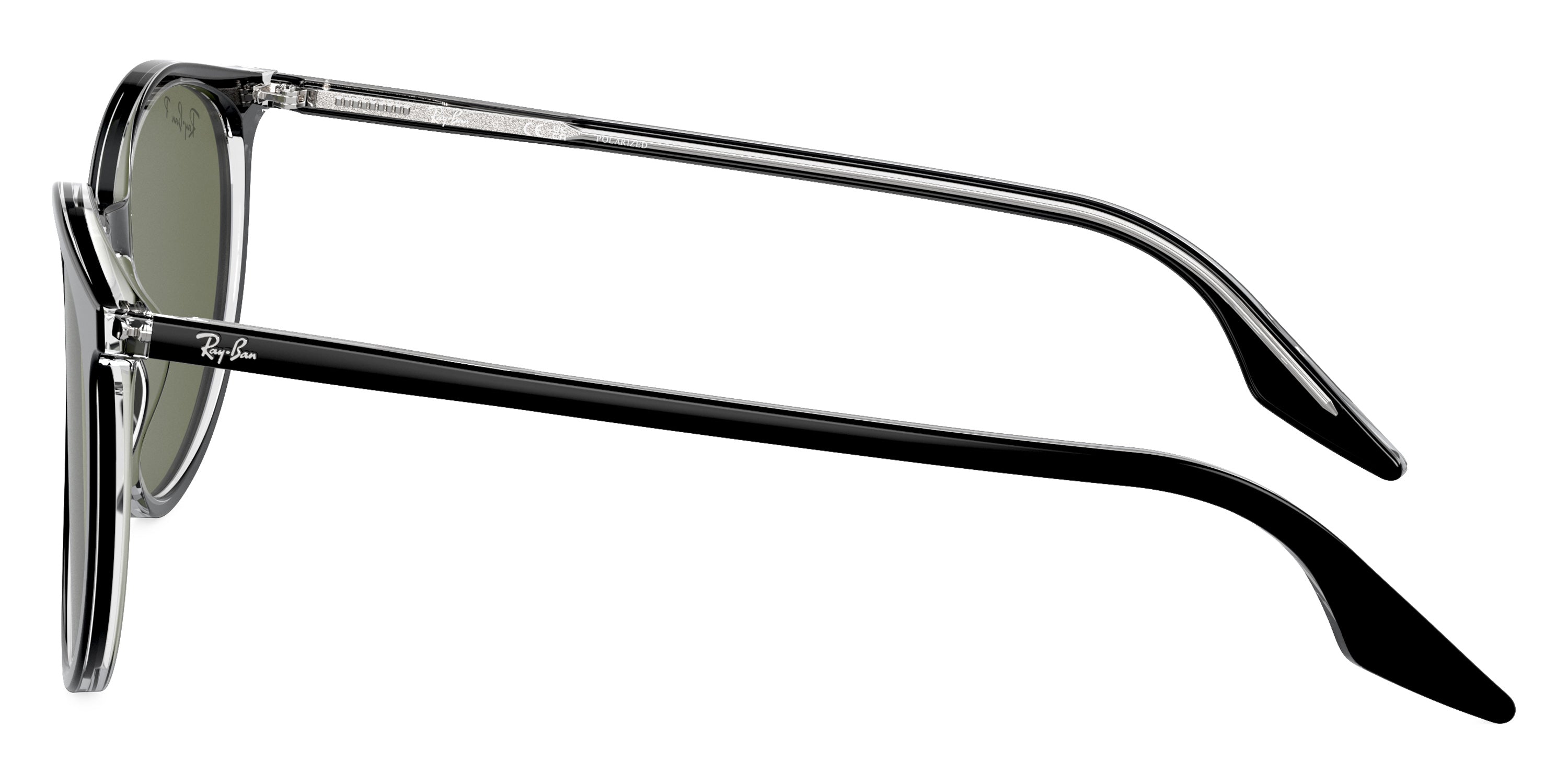 RAYBAN SUNGLASSES - RB2204 919/58 51 - Black on Transparent