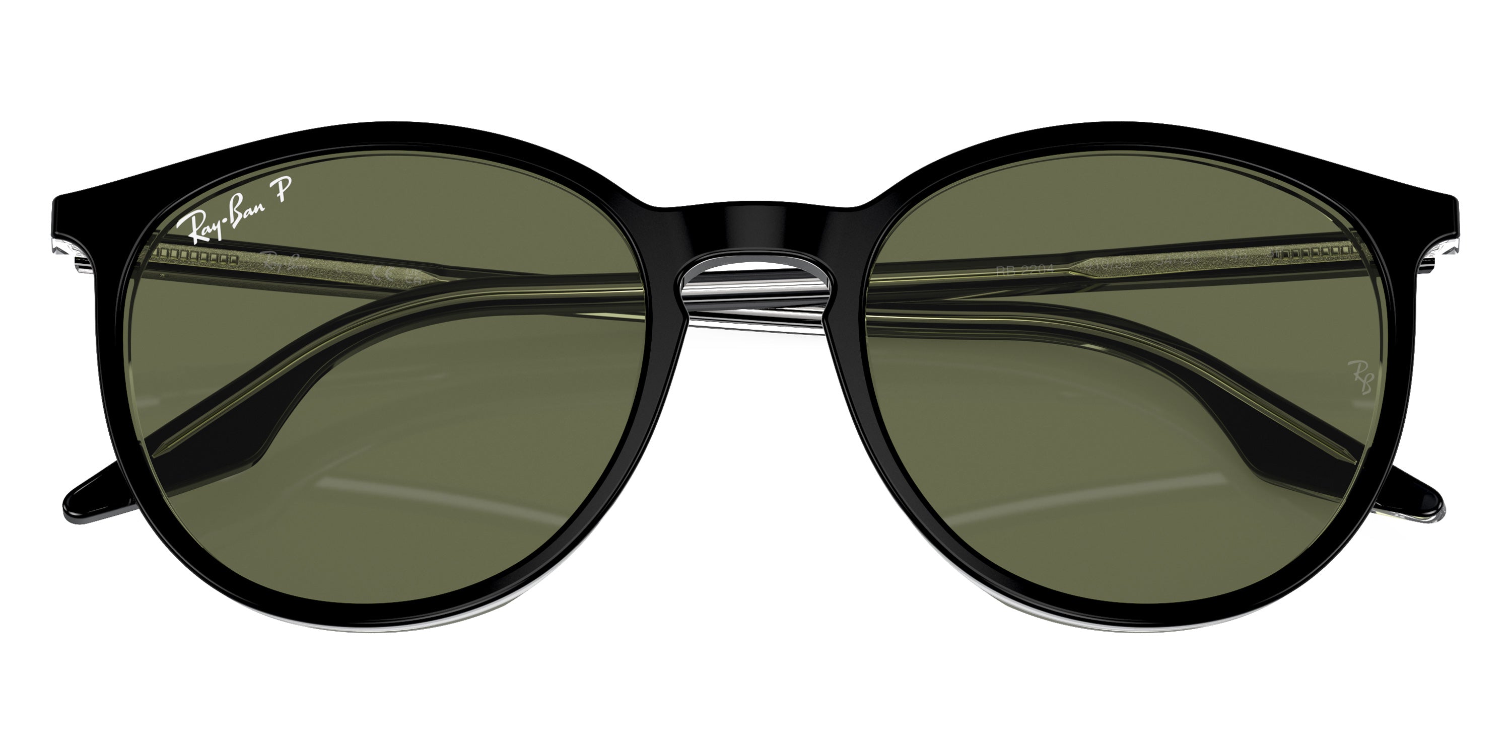 RAYBAN SUNGLASSES - RB2204 919/58 51 - Black on Transparent