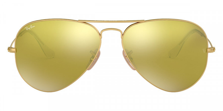 RAY-BAN SUNGLASSES Aviator Large Metal RB3025 Matte Gold