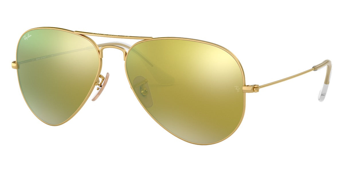 RAY-BAN SUNGLASSES Aviator Large Metal RB3025 Matte Gold