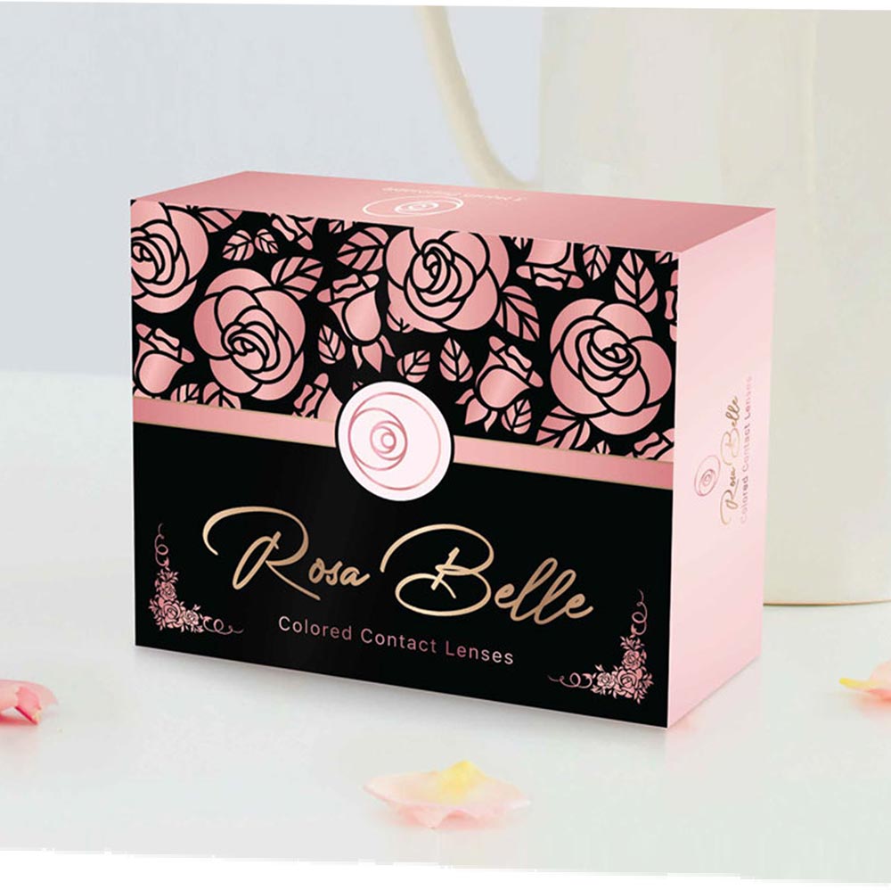 Rosa Belle Colored Lenses (SILVER ROSE) Contact Lenses - Monthly - Pack of 2