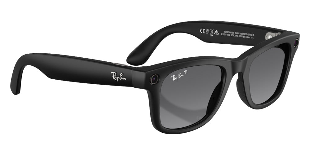 RAY-BAN SUNGLASSES META WAYFARER (GEN 2) - RW4012 601ST3 53 - Matte Black