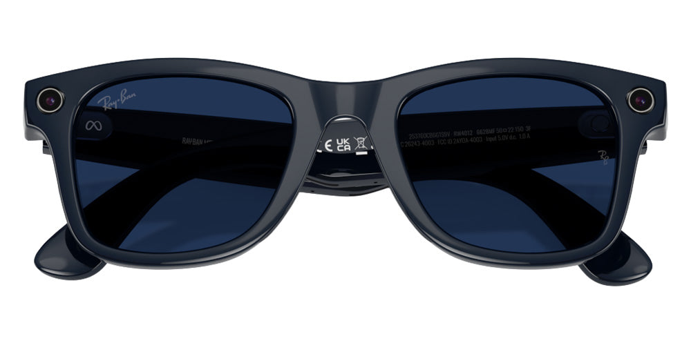 RAY-BAN SUNGLASSES META WAYFARER (GEN 2) - RW4012 6628MF 50 - Shiny Cosmic Blue