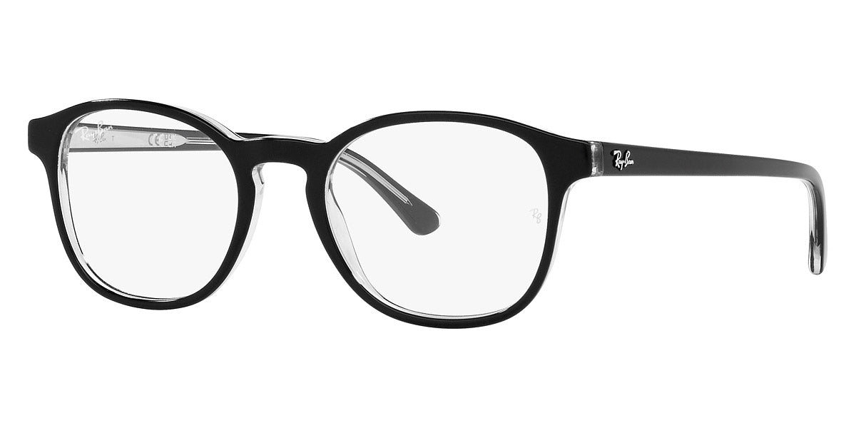 Ray-Ban™ RX5417 2034 52 - أسود على شفاف