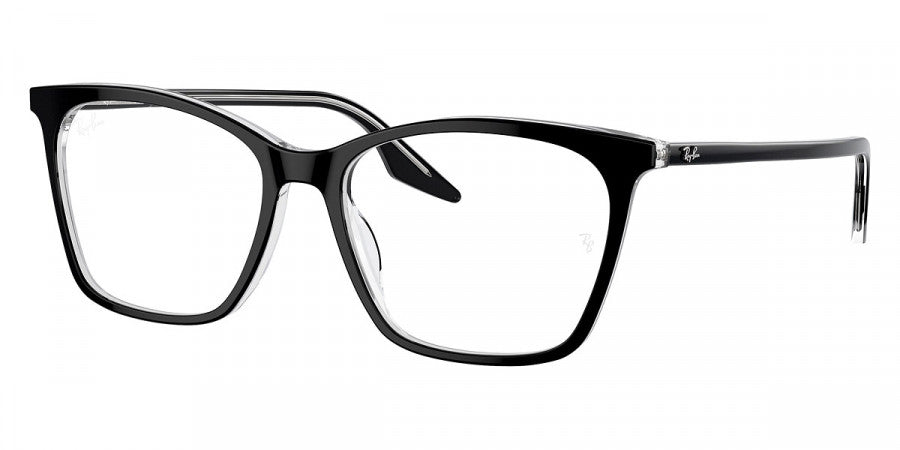 Ray-Ban™ RX5422 2034 52 - Black on Transparent