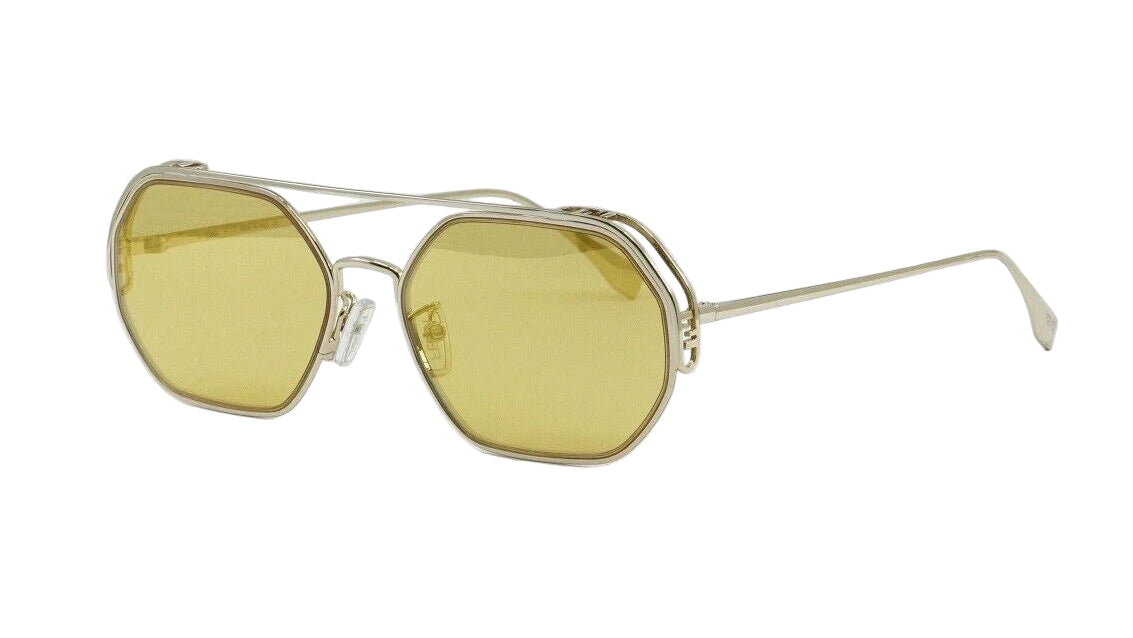 FENDI GEOMETRIC SUNGLASSES - FE40039U 10L 57