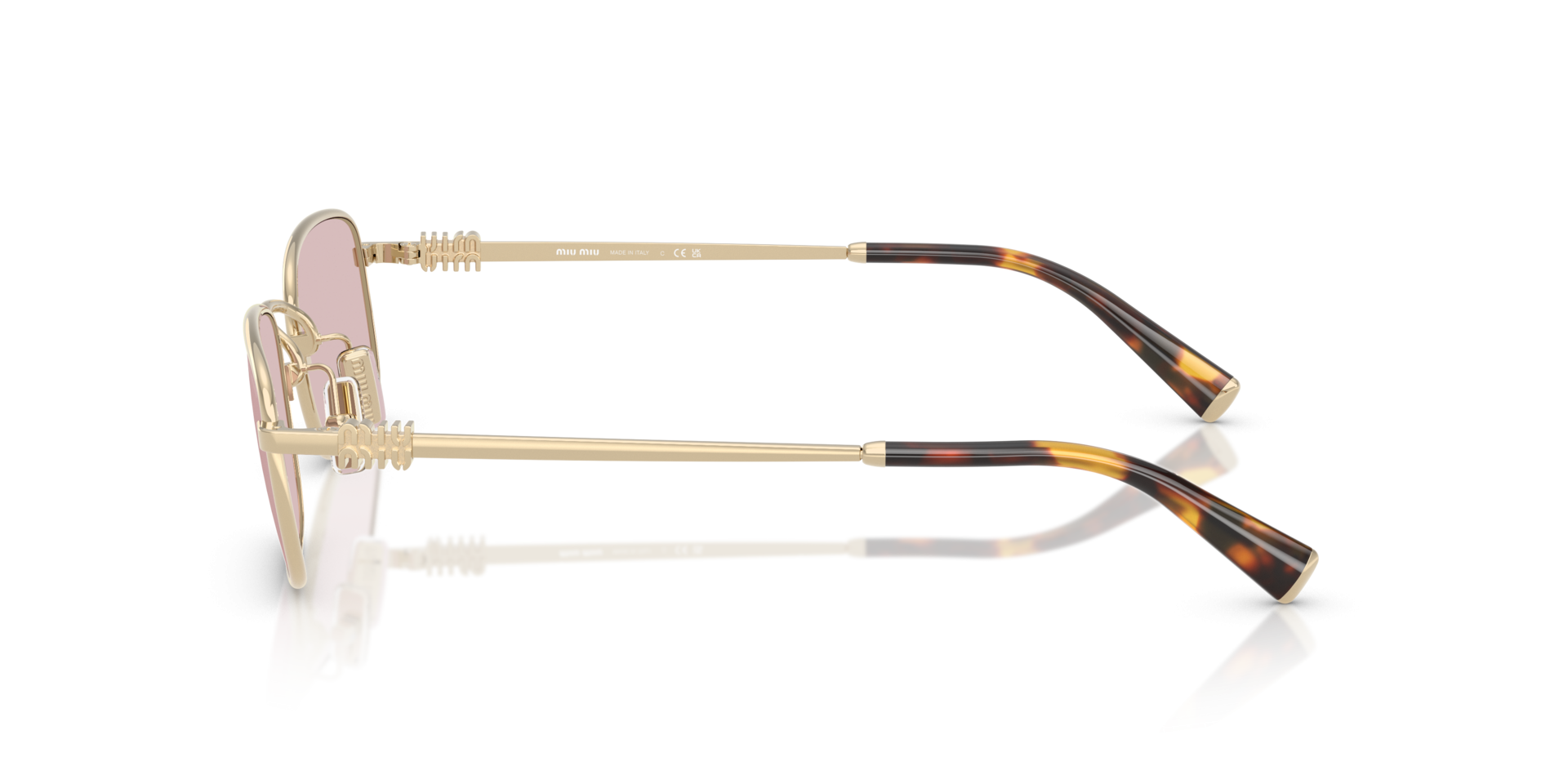 MIU MIU SUNGLASSES LOGO - MU A53S ZVN4I0 49