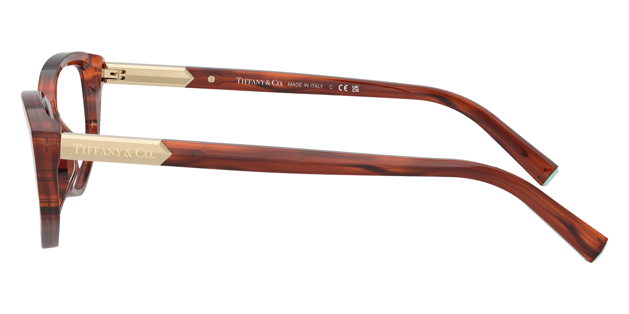 TIFFANY EYEGLASSES - TF2276 8440 52 - Ruby Striped Havana