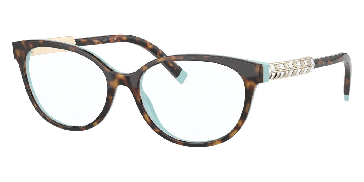 TIFFANY EYEGLASSES - TF2203B 8134 52 - Havana on Tiffany Blue