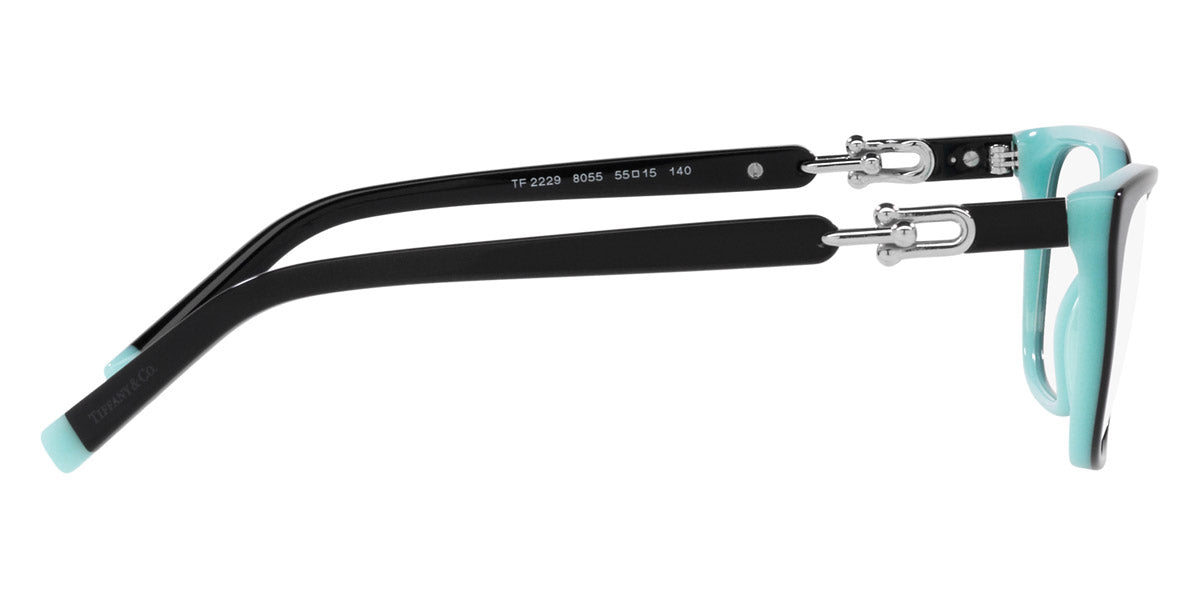 TIFFANY EYEGLASSES - TF2229 8055 55 - Black on Tiffany Blue