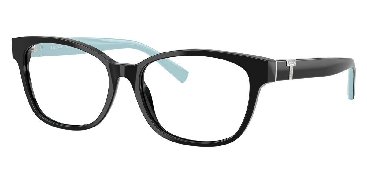 TIFFANY EYEGLASSES - TF2270B 8001 53 - Black on Tiffany Blue