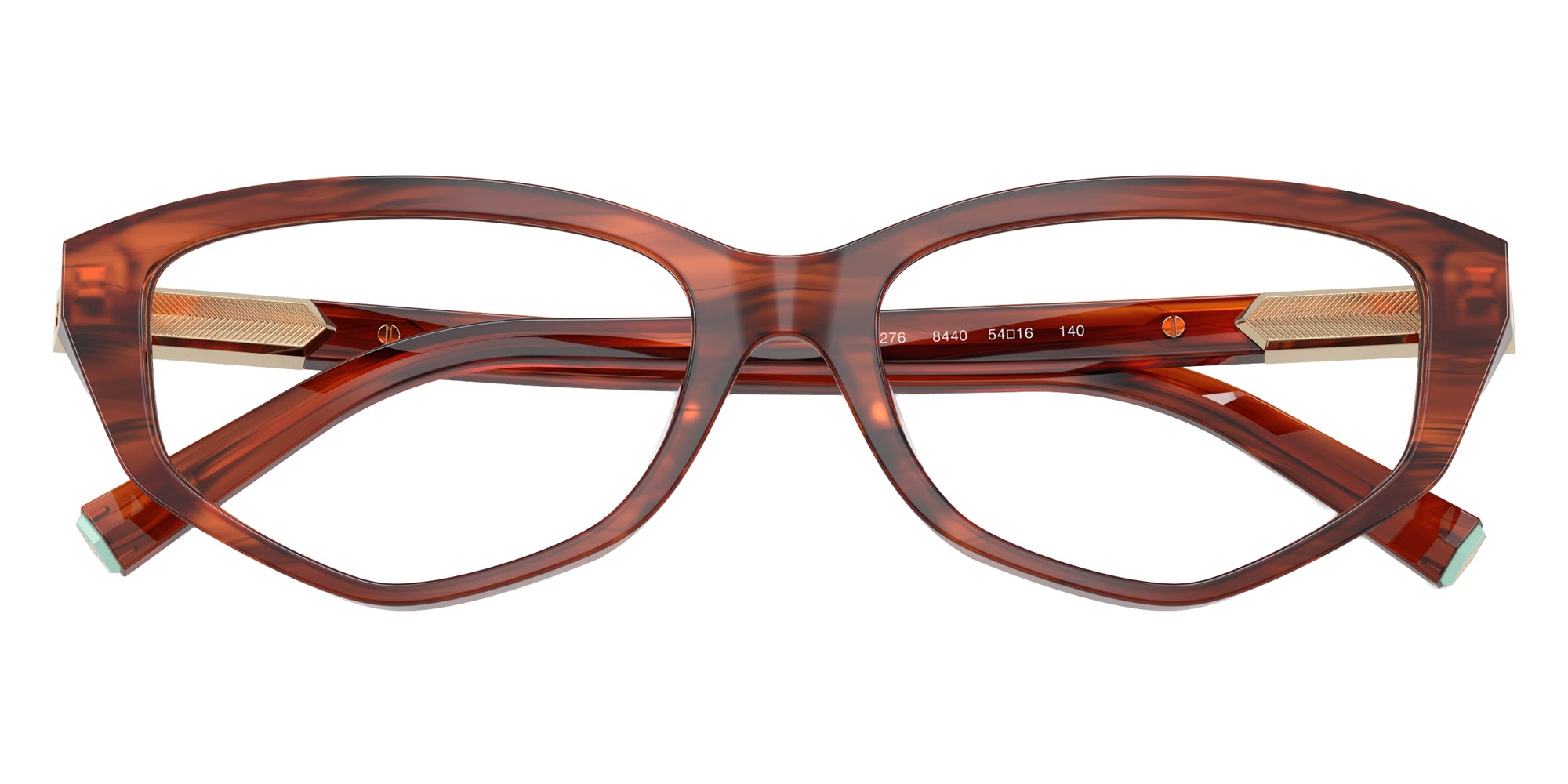 TIFFANY EYEGLASSES - TF2276 8440 52 - Ruby Striped Havana