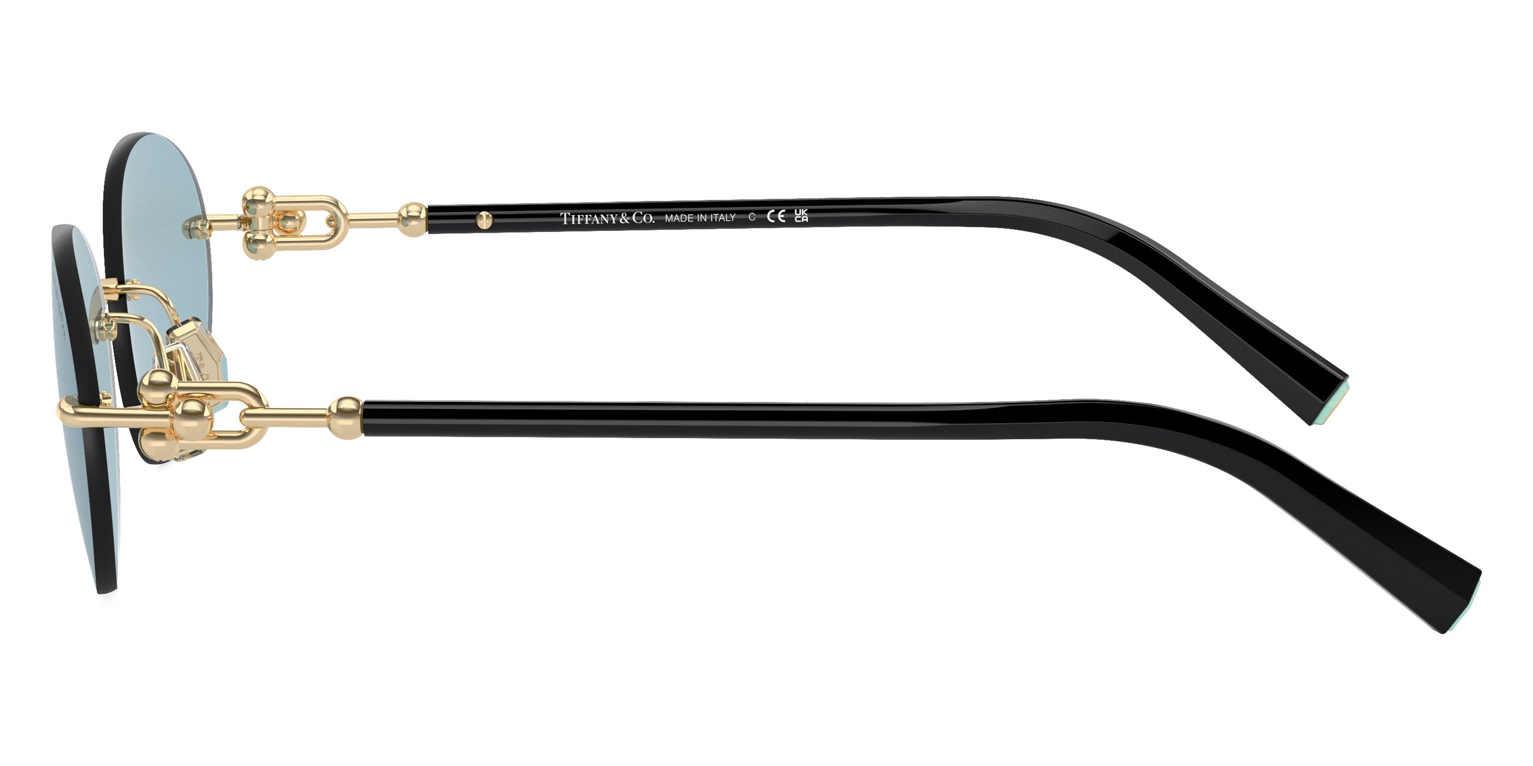 TIFFANY SUNGLASSES - TF3104D 602180 56 - Pale Gold/Black