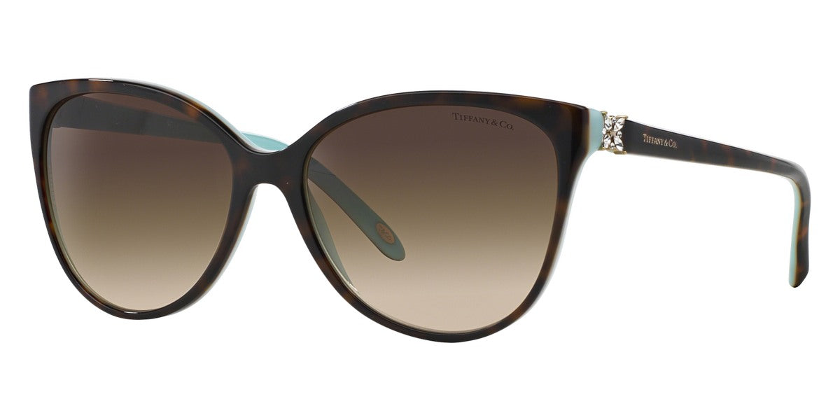 TIFFANY SUNGLASSES - TF4089B 81343B 58 - Havana on Tiffany Blue