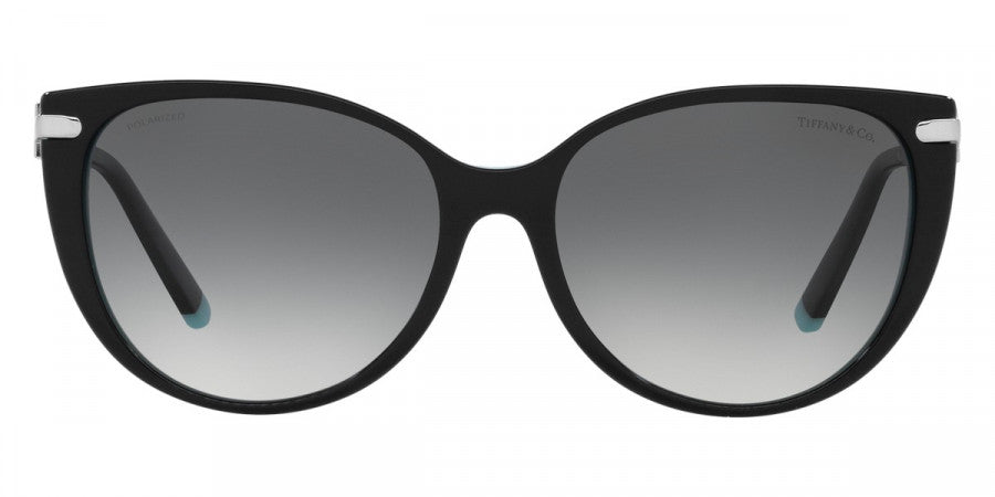 TIFFANY SUNGLASSES - TF4178 8055T3 57 - Black On Tiffany Blue