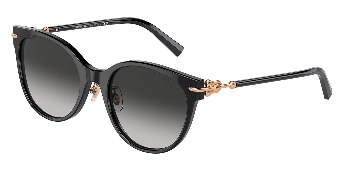 TIFFANY SUNGLASSES - TF4223D 8285S4 54 - Black on Crystal Tiffany Blue