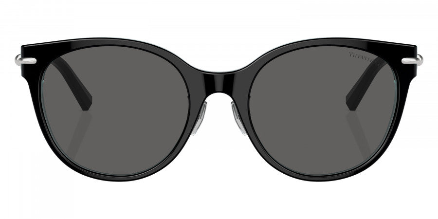 TIFFANY SUNGLASSES - TF4223D 8285S4 54 - Black on Crystal Tiffany Blue