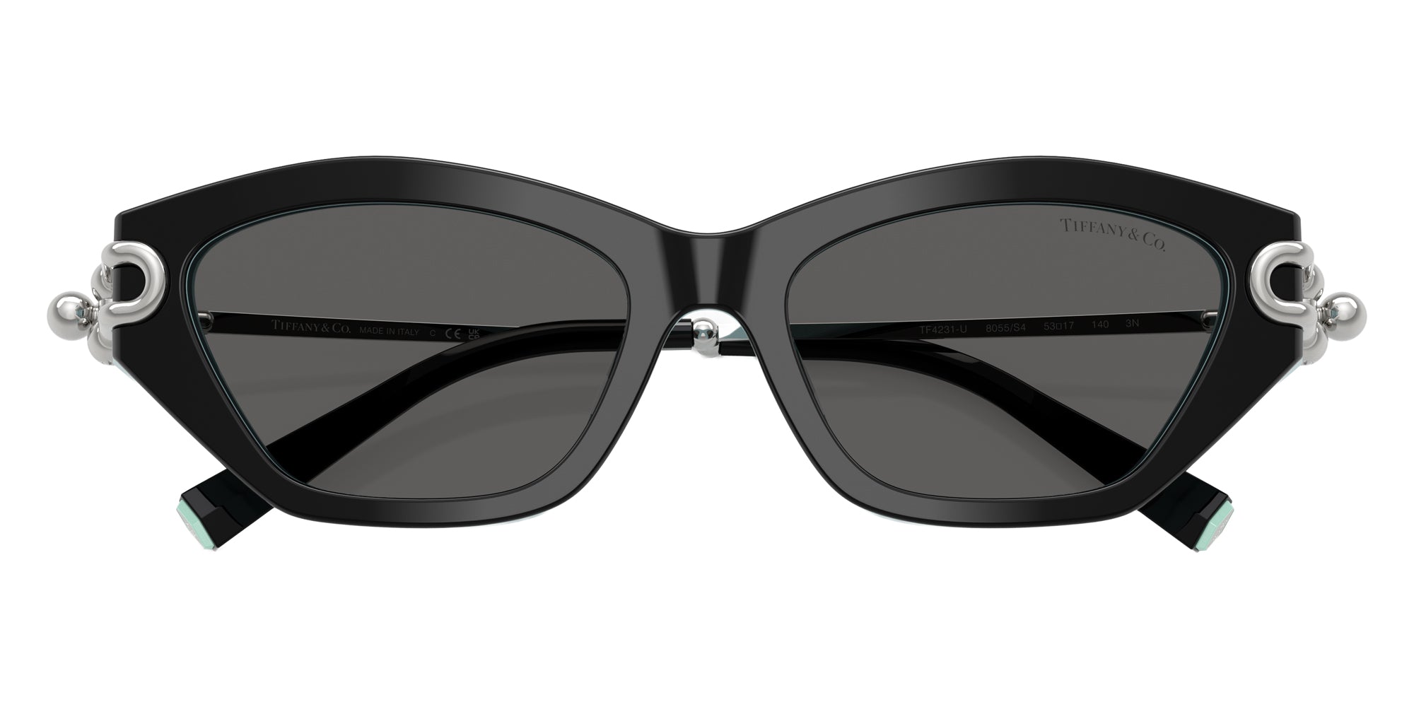 TIFFANY SUNGLASSES - TF4231U 8055S4 53 - Black on Tiffany Blue