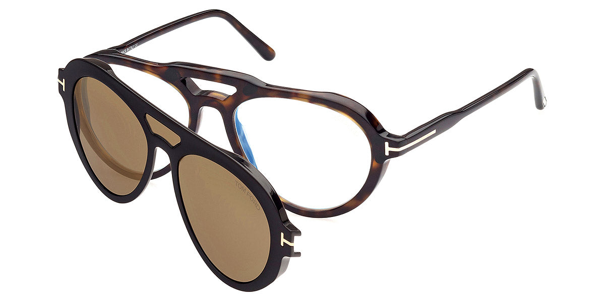 TOM FORD CLIP-ON EYEGLASSES - FT5760-B 52