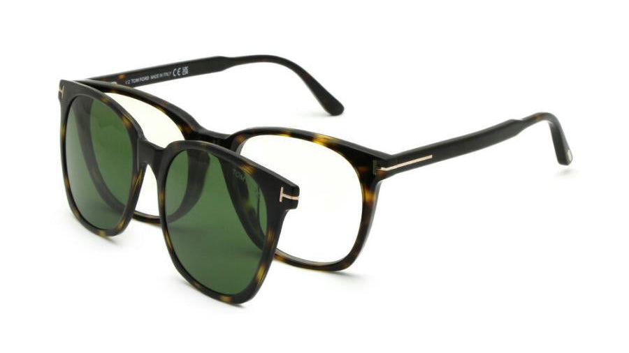 美品 TOM FORD サングラス TF5660F-B 052 TOM FORD CLIP-ON EYEGLASSES - FT6052-D-B 052 55