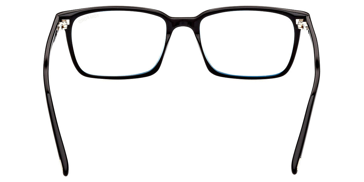 TOM FORD EYEGLASSES - FT5802-B 001 53 - Shiny Black/T Logo