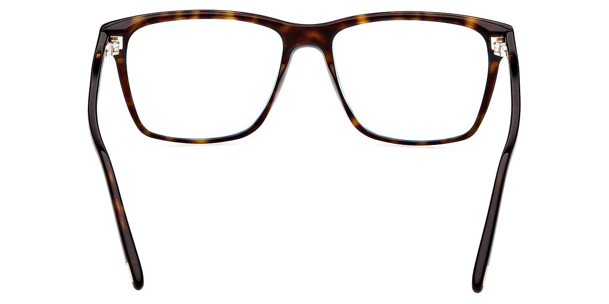 TOM FORD EYEGLASSES - FT5817-B 052 56 - Shiny Dark Havana/T Logo