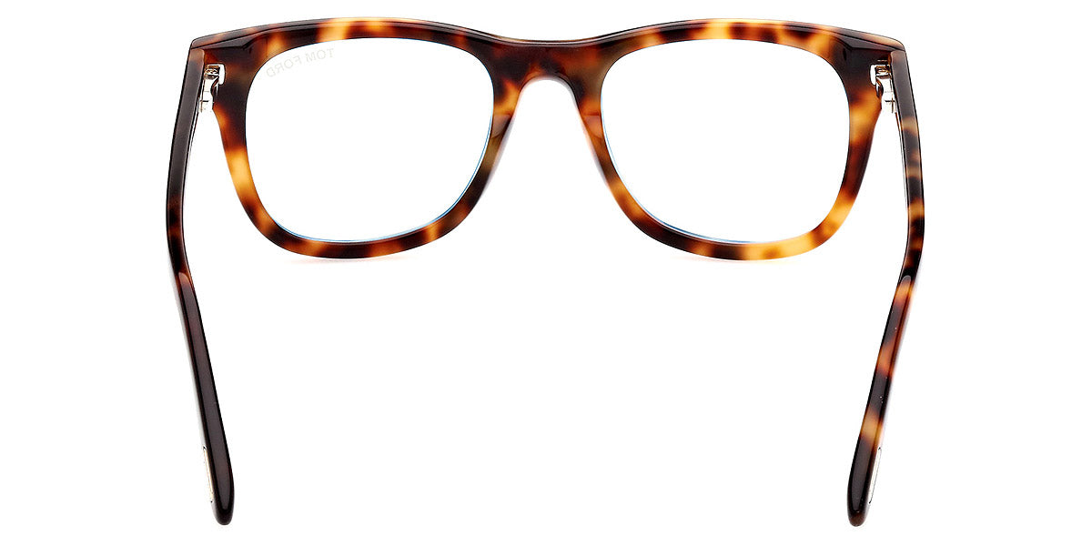 TOM FORD EYEGLASSES - FT5820-B 053 50 - Shiny Blonde Havana/T Logo