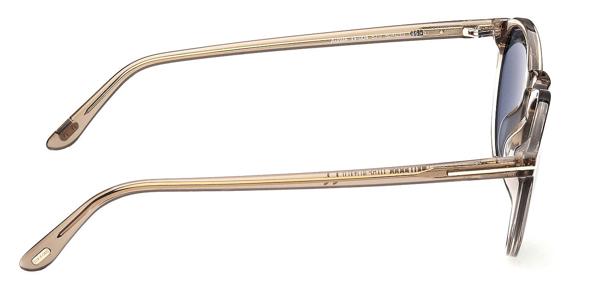 TOM FORD SUNGLASSES AURELE - FT0904 57V 52 - Shiny Transparent Beige