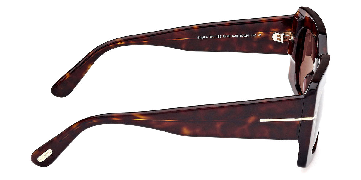 TOM FORD SUNGLASSES BRIGITTA - FT1188 52E 50 - Dark Havana