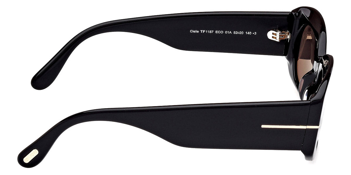 TOM FORD SUNGLASSES CIELLE - FT1187 01A 52 - Shiny Black