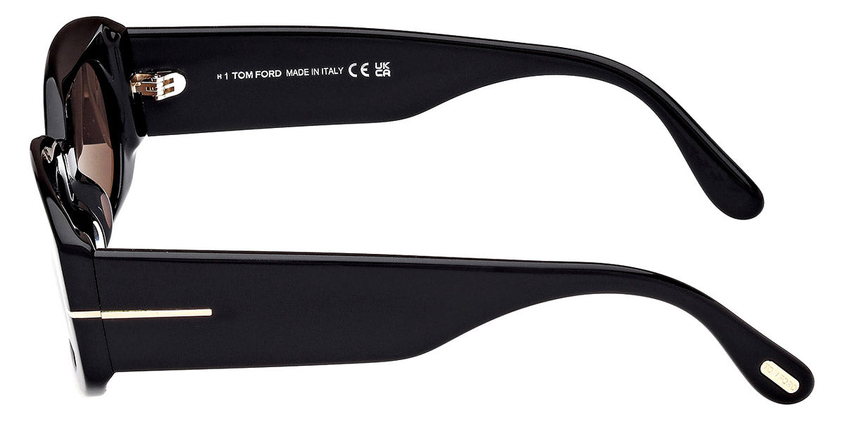 TOM FORD SUNGLASSES CIELLE - FT1187 01A 52 - Shiny Black