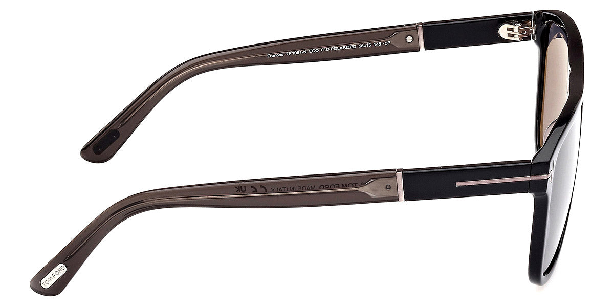 TOM FORD SUNGLASSES FRANCES - FT1081-N 01D 58 - Shiny Black